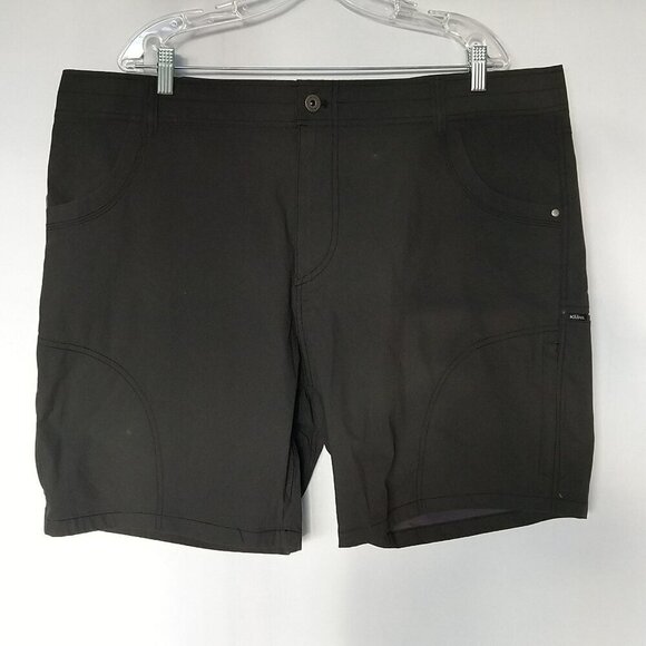 Kuhl Ramblr Hiking Shorts 8 ins Inseam 42 Waist Lightweight UPF 50 Black New NWT - Picture 1 of 5